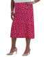 Фото #3 товара Women's Ity Dot-Print A-Line Pull-On Skirt