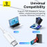 Фото #14 товара Кабель USB-C - USB-C 240W PD 8K 60Гц 40Гб/с 1м белый Baseus CB000068