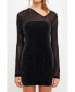 Фото #1 товара Women's Sparkly Mini Dress with Cut out Detail