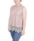 Mock-Neck Lace Top