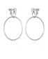 Clip-On Drop Hoop Earrings