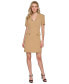 ფოტო #1 პროდუქტის Women's Zip-Front Crepe Sheath Dress