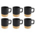 Фото #1 товара Набор эспрессо из 4 чашек OTIX Espressotassen 80 мл (в наборе 6 штук)