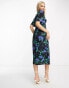 Nobody's Child Alexa midi dress in blue floral