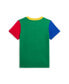 ფოტო #5 პროდუქტის Toddler and Little Boys Color-Blocked Logo Cotton Jersey T-shirt