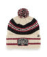 ფოტო #2 პროდუქტის Men's '47 Natural Florida State Seminoles Hone Patch Cuffed Knit Hat with Pom