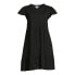 Time and Tru Tiered Knit Dress With Pockets Women Small Black Short Sleeve Solid