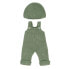 MINILAND Knitted Outfit 38 cm Overall & Beanie Hat clothing set