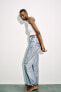 Фото #4 товара Блестящие джинсы trf loose со средней посадкой ZARA