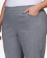 Фото #4 товара Plus Size Point of View Shaping Tummy Control Flat Front Short Length Pants