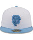 ფოტო #3 პროდუქტის Men's White San Francisco Giants Sky 59FIFTY Fitted Hat