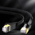 Фото #4 товара Kabel sieciowy internetowy płaski patchcord U/FTP Cat. 7 10Gb/s 0.5m czarny