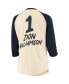 ფოტო #2 პროდუქტის Women's Zion Williamson Cream New Orleans Pelicans Raglan 3/4-Sleeve T-shirt