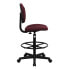Фото #1 товара Burgundy Fabric Drafting Chair (Cylinders: 22.5''-27''H Or 26''-30.5''H)