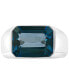 Фото #2 товара EFFY® Men's London Blue Topaz Ring (9-1/4 ct. t.w.) in Sterling Silver