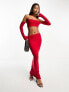 Фото #3 товара Public Desire bardot strappy top co-ord in red