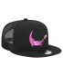 ფოტო #3 პროდუქტის Men's Black The Flintstones Dino Trucker 9FIFTY Snapback Hat