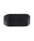 ფოტო #2 პროდუქტის Mens Monogram Initial Rectangle Black Signet Ring Stainless Steel Polished Matte Finish