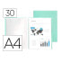 LIDERPAPEL Showcase folder 30 polypropylene covers DIN A4 opaque apple