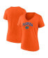 Фото #1 товара Women's Orange Florida Gators Evergreen Campus V-Neck T-shirt