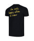 ფოტო #4 პროდუქტის Men's Black Garbage I'm Only Happy When It Rains Graphic T-shirt