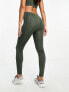 Hummel seamless shaping leggings in dark green