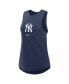 Women's Navy New York Yankees Legacy Icon High Neck Fashion Tank Top