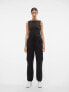 Vero Moda cuffed cargo trousers in black