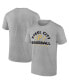 Фото #1 товара Men's Heathered Gray Pittsburgh Pirates Iconic Go for Two T-shirt