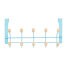 Door Coat Rack Blue Wood Metal 35 x 17 x 15 cm (6 Units)