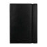 LIDERPAPEL A5 imitation leather notebook 120 sheets 70g/m2 square 4 mm without margin