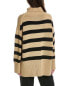 Фото #2 товара Lafayette 148 New York Striped Silk-Blend Sweater Women's Brown M/L