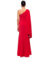 Women's Hardware Draped One-Shoulder Gown