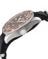 ფოტო #2 პროდუქტის Men's Yorkville Swiss Automatic Black Nylon Watch 43mm