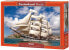 Фото #1 товара Пазл для детей Castorland Puzzle 500 Tall Ship Leaving Harbour (253343)