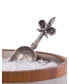 Фото #3 товара Stainless Steel Ice, Utility Scoop with Solid Pewter "Fleur De Lis" Handle