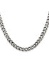 ფოტო #1 პროდუქტის Stainless Steel 6.75mm Curb Chain Necklace