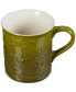 Stoneware Mug with Embossed Olive Branch, 14 oz