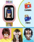 ფოტო #5 პროდუქტის V3 Girls Pink and Blue Silicone Smartwatch 42mm Gift Set
