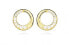 Beautiful gold-plated earrings with cubic zirconia SC493