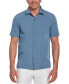 ფოტო #1 პროდუქტის Men's Short Sleeve Button-Front Wide-Panel Embroidered Shirt