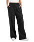 Фото #1 товара Juniors' High-Rise Linen Wide-Leg Pleat-Front Trouser Pants