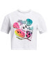ფოტო #1 პროდუქტის Big Girls Palm Sport Graphic Crop Short-Sleeve T-Shirt