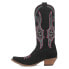 Фото #3 товара Dingo Hot Sauce Embroidery Snip Toe Cowboy Womens Black Casual Boots DI196-001