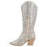 Matisse Nashville Rhinestone Pointed Toe Cowboy Womens Silver Casual Boots NASH 7.5 - фото #3