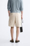 Frayed jacquard bermuda shorts