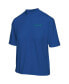 Women's Royal Seattle Seahawks Half-Sleeve Mock Neck T-Shirt