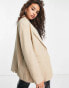 Фото #2 товара Bershka Petite oversized blazer in camel