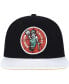 Фото #3 товара Men's Black, White Boston Celtics Hardwood Classics Wear Away Visor Snapback Hat