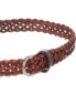 Persaman New York #1128 Braided Leather Belt Women's